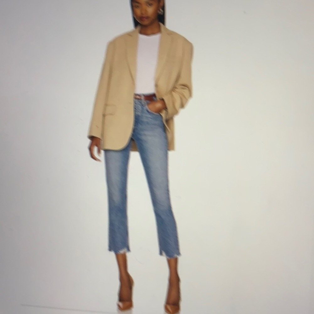 Agolde Riley High Rise Straight Crop Jeans 27